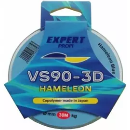 Леска VS90-3D- 30 метров Hameleon Blue (3D3018, 0.18мм, 30 метров, 6,30 кг, хамелеон голубая) tr-247281