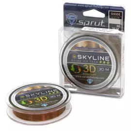 Леска Зимняя "Sprut" SKYLINE 3D Fluorocarbon Composition IceTech PRO (Oxide/0,145mm/4,05kg/30m) tr-247195