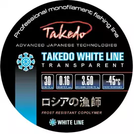 Леска зимняя TAKEDO White Line (прозрачная, 0,16 мм, 3,50 кг, 30 м, 10 шт) (TKY1205-30-16C) tr-218760