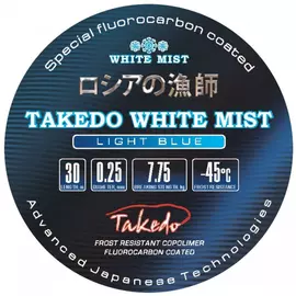 Леска зимняя TAKEDO White Mist (голубая, 0,25 мм, 7,75 кг, 30 м, 10шт) (TKY1218-30-25B) tr-218778