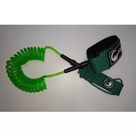 Лиш SUP витой AQUA INC. ANKLE &amp; COILED (на лодыжку) 10' green tv-1215