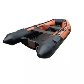 Лодка РИБ (RIB) Навигатор 380PRO, оранжевый-черный (корпус черный), FORZA FM-NRB380PROOB