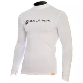 Лонгслив лайкровый мужской PROLIMIT Rashguard Logo white, XS tv-1900-xs