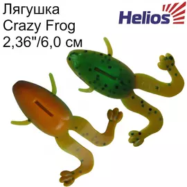 Лягушка Helios Crazy Frog 2,36"/6,0 см Pepper Green &amp; Orange 10шт. (HS-22-018) tr-145264