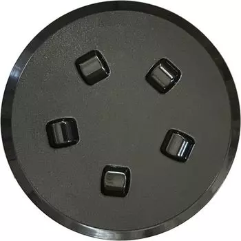 Лючок палубный 160 мм, черный SP2523