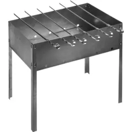 Мангал сборный Стандарт 500х300х500мм + 6 шампуров (410 мм угл), ст.0,7 в сумке Бастион-Пром tr-188775