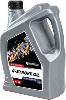 Масло 4-тактное полусинтетическое 10W40 Marine Rocket 4 л 4620136030564