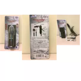 Мультитул 5 предметов +ложка,вилка, в чехле СЛЕДОПЫТ PF-MT-15