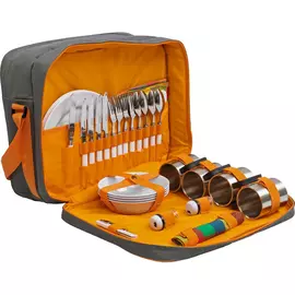 Набор для пикника на 4 персоны серый HS-425(4)G Helios tr-243506