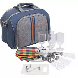 Набор для пикника на 4 персоны синий/серый hs-425s-(4)bg helios tr-246350