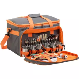 Набор для пикника на 6 персон серый HS-811(6)G Helios tr-243508