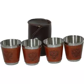 Набор стопок А11 (герб в коже) tr-116987