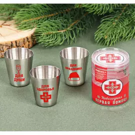 Набор стопок Новогодняя первая помощь 30 мл 3 шт (3185415) tr-211962