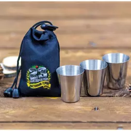 Набор стопок в мешке 30 мл 23 февраля 3 шт (2357386) tr-223724