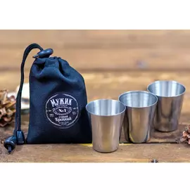 Набор стопок в мешке 30 мл Мужик №1 3 шт (2357388) tr-179539