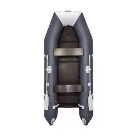 Надувная лодка ПВХ, АКВА 3200 слань-книжка киль, графит/светло-серый 4603725303317