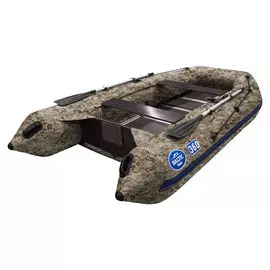 Надувная лодка ПВХ, Атлант 360F, пиксель песчаный, Baltic Boats ATL360FPXP