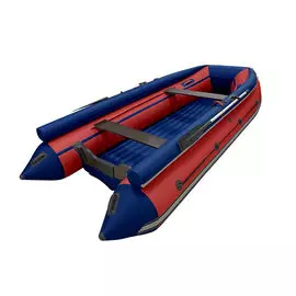 Надувная лодка ПВХ, ORCA 400F НДНД, фальшборт, красный/темно-синий ORCA400RDB-F