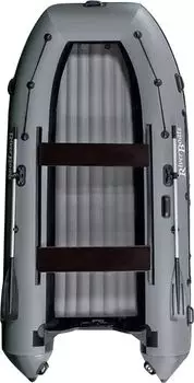 Надувная лодка ПВХ, RiverBoats RB 370 НДНД, серый RB370NDG