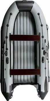 Надувная лодка ПВХ, RiverBoats RB 390 НДНД, черно-серый RB390NDBG