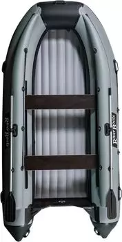 Надувная лодка ПВХ, RiverBoats RB 390 НДНД, ф/б, черно-серый RB390NDFBBG