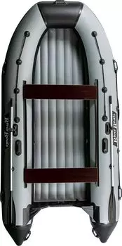 Надувная лодка ПВХ, RiverBoats RB 430 НДНД, черно-серый RB430NDBG