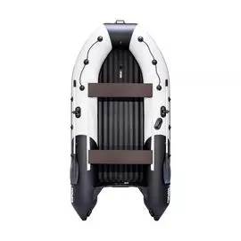 Надувная лодка ПВХ, Ривьера 3600 НДНД Комби, киль, светло-серый/черный 4603725302402