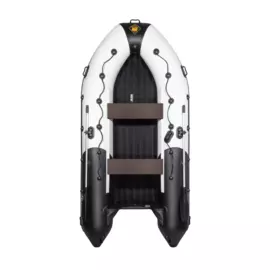 Надувная лодка ПВХ, Ривьера 3600 НДНД Гидролыжа Комби, светло-серый/черный 4603725300613