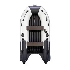 Надувная лодка ПВХ, Ривьера Компакт 2900 НДНД Комби, светло-серый/черный 4603725303447