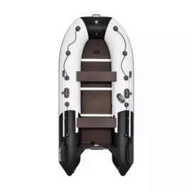 Надувная лодка ПВХ, Ривьера Компакт 3200 СК Комби, светло-серый/черный 4603725300545
