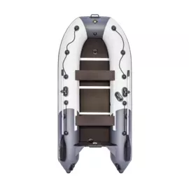 Надувная лодка ПВХ, Ривьера Компакт 3200 СК Комби, светло-серый/графит 4603725300514