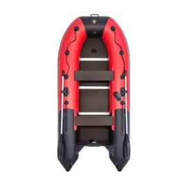 Надувная лодка ПВХ, Ривьера Компакт 3200 СК Комби, красный/черный 4603725300538