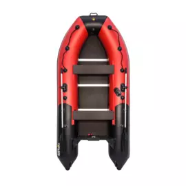 Надувная лодка ПВХ, Ривьера Компакт 3400 СК Комби, красный/черный 4603725300590