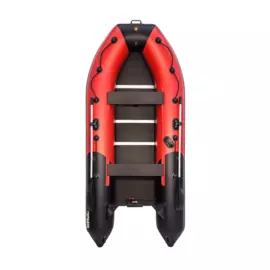 Надувная лодка ПВХ, Ривьера Компакт 3600 СК Комби, красный/черный 4603725300675