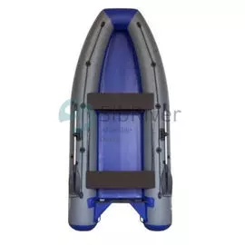 Надувная лодка ПВХ Селенга 390, серый/синий, SibRiver SEL390GB