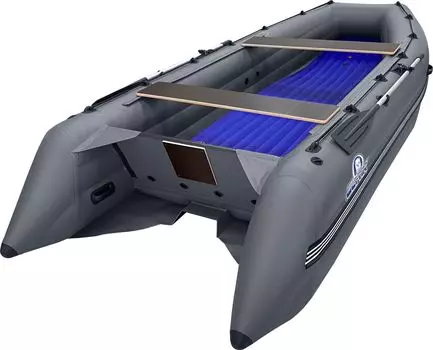 Надувная лодка ПВХ, Шерпа 430 JET, серый SHR430JETG