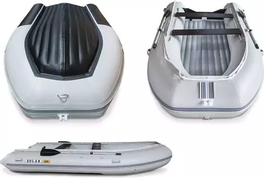 Надувная лодка ПВХ SOLAR-420 К (Максима), оранжевый SLR420k_max_orange