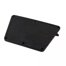 Накладка на транец внешняя черная, пластиковая WDL-K61_BL