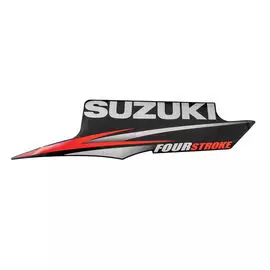 Наклейка капота Suzuki DF4-15 "Suzuki" левая сторона 6145391J40000
