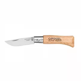 Нож складной Opinel №2 VRI Tradition Inox нержавеющая сталь, рукоять бук, длина клинка 3,5 см tr-208737
