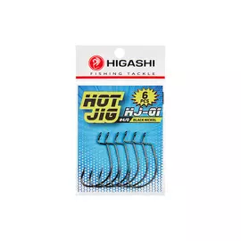 Офсетные крючки HIGASHI Hot Jig HJ-01 #4/0 Black nickel hg-02050