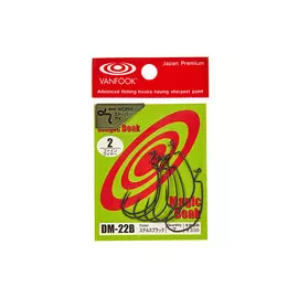 Офсетные крючки VANFOOK DM-22 #2 stealth black hg-02973