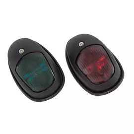Огни ходовые 89х55 мм комплект (красный, зеленый), черный LPSDLPTG081