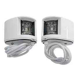 Огни ходовые светодиодные, белый корпус, комплект 71318