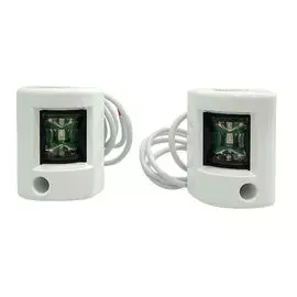 Огни ходовые светодиодные, белый корпус, комплект 71300