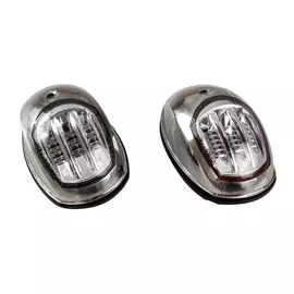Огни ходовые светодиодные 95х60 мм, нержавеющий корпус C91106S1