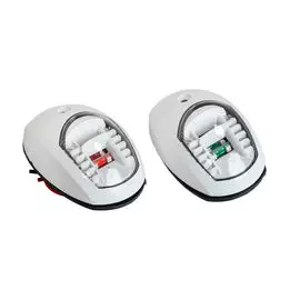 Огни ходовые светодиодные, белый корпус, комплект C91106PWB