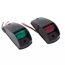 Огни ходовые светодиодные, черный корпус, комплект C91001LED