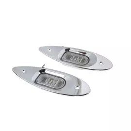 Огни ходовые врезные светодиодные, нержавеющий корпус C91012