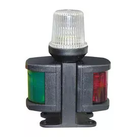 Огонь ходовой комбинированный трехцветный, черный корпус 30429